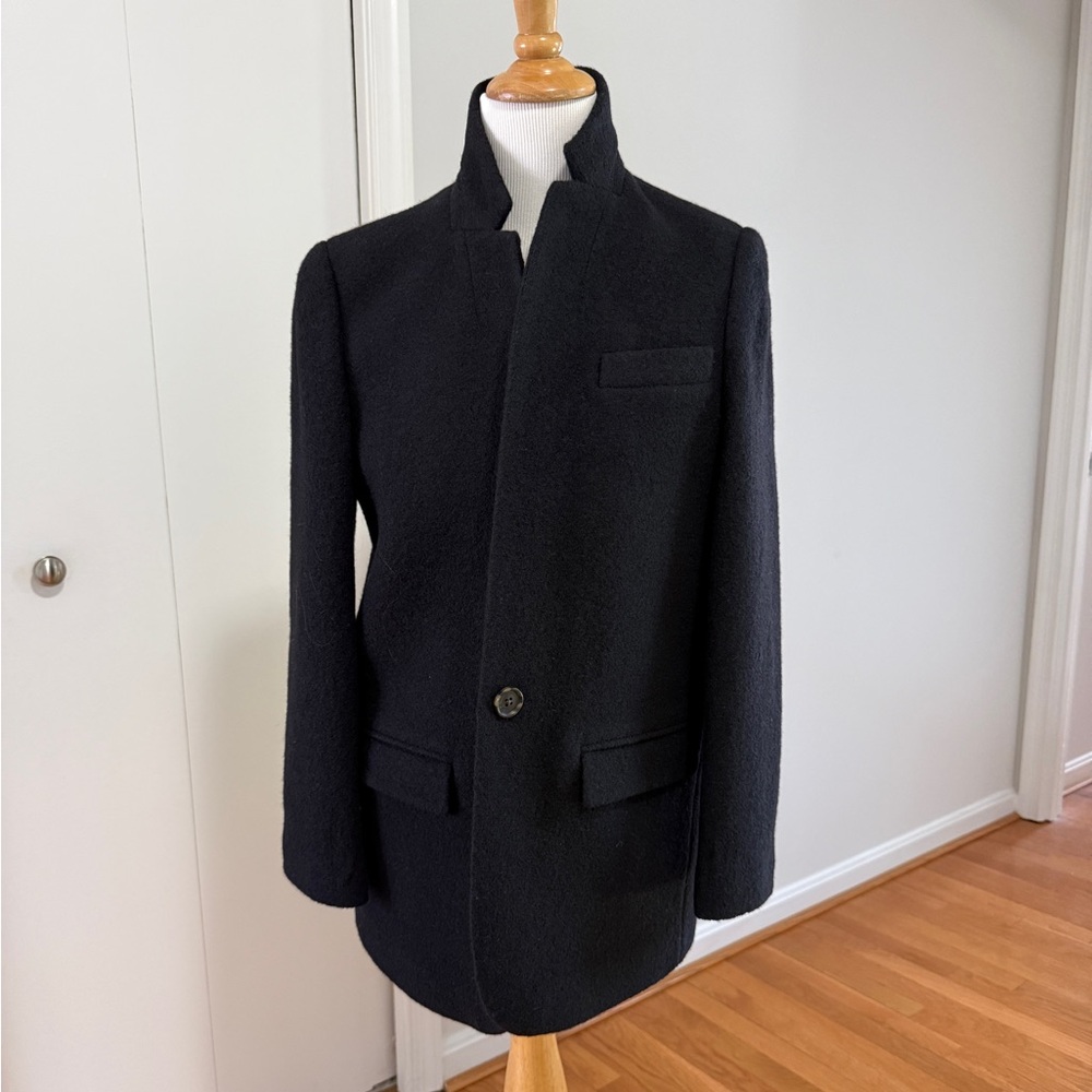 J. Crew Women's Never Worn Leighton Black Boiled Wool Blazer size 0